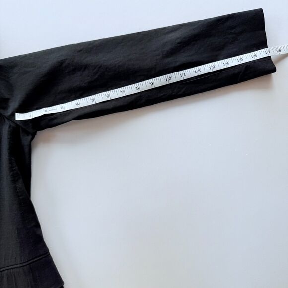 NWT Theory Women's Rolled Sleeve Better Linen Single Breasted Blazer in Black 0 - Picture 16 of 16